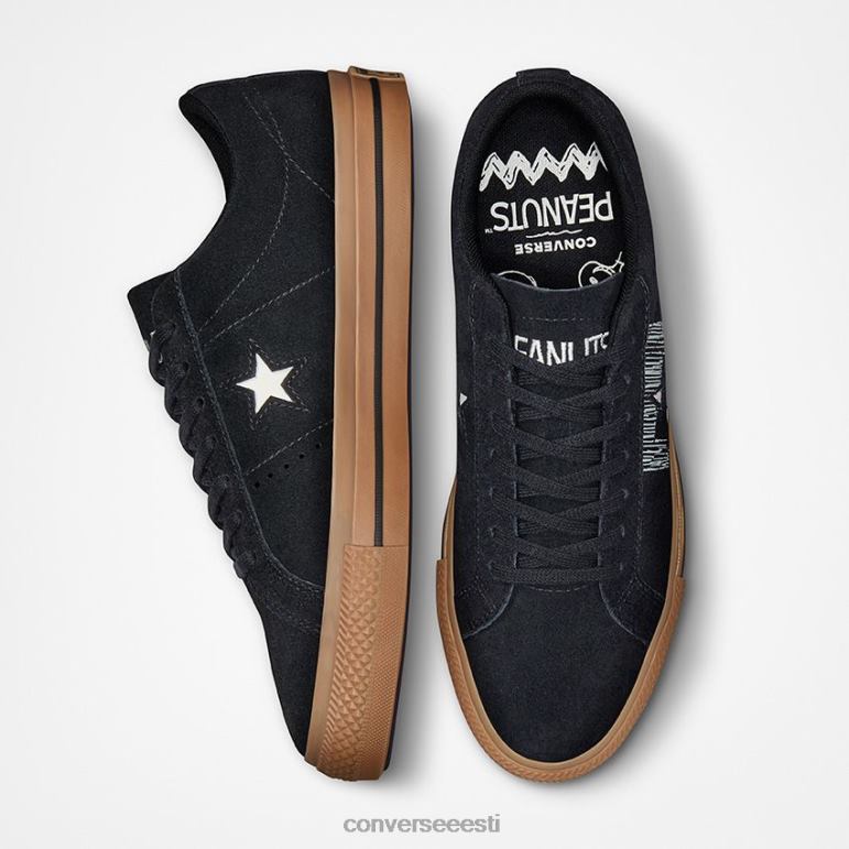 Converse x Peanuts One Star madal ülaosa naised F0Z8P55 jalatsid must/hagar/kummmesi